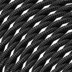 Home Sweet Home textielkabel zwart 3x0,75mm2