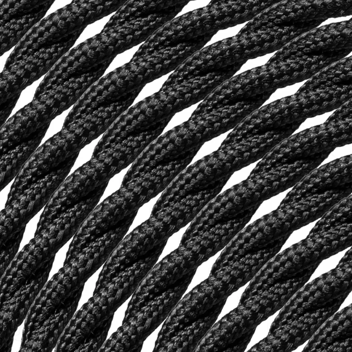 Home Sweet Home textielkabel zwart 3x0,75mm2