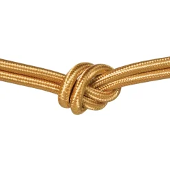 Home Sweet Home textielkabel goud 3x0,75mm2 1m
