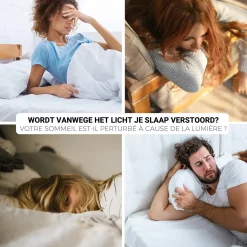 Homewell Verduisteringsdoek 90x200cm - Raamfolie 100% Verduisterend - Statisch – Zwart/Wit