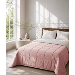 HOOMstyle Bedsprei - Wasbaar dekbed zonder overtrek - Zomer 100 g/m² - 180x220cm - Potpourri Roze