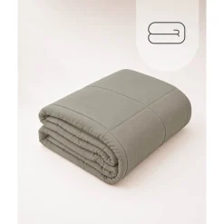 HOOMstyle Bedsprei - Wasbaar dekbed zonder overtrek - Zomer 100 g/m² - 180x220cm - Taupe
