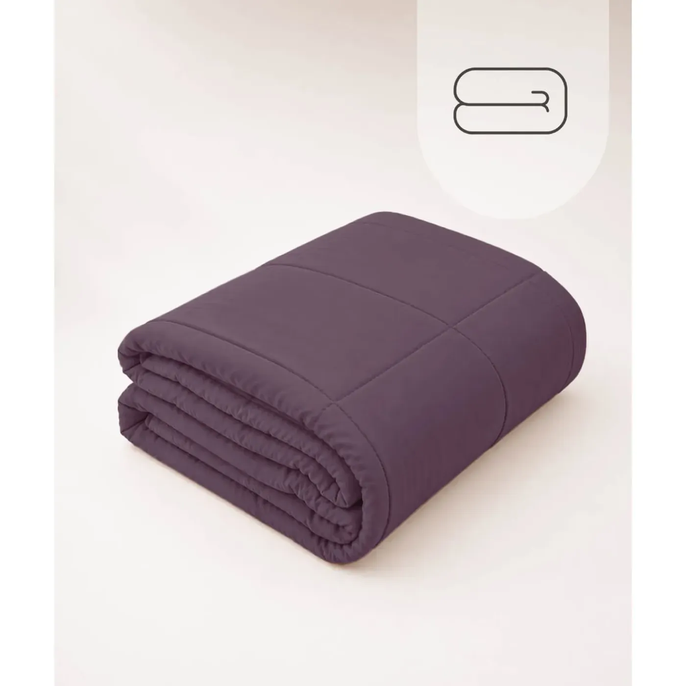 HOOMstyle Bedsprei - Wasbaar dekbed zonder overtrek - Zomer 100 g/m² - 180x220cm - Vijgenpaars