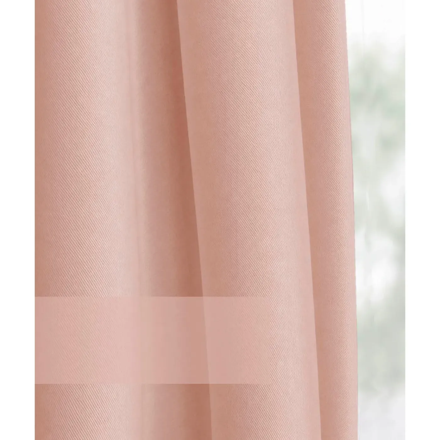 HOOMstyle Kant en Klaar Gordijn Amber - Verduisterend - Met Ringen - 140x270cm - Roze / Licht Roze