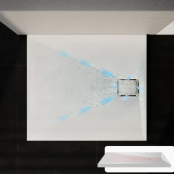 Horow - Douchebak 100 X 80 Cm - Acryl - Wit