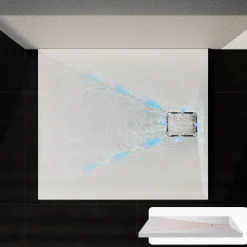HOROW - Douchebak 120 X 80 Cm - Acryl - Wit