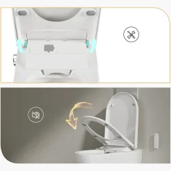 Horow Douche Wc - Randloos Japans Toilet - Lady Douche - Softclose - Wit