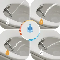 Horow Douche Wc - Randloos Japans Toilet - Lady Douche - Softclose - Wit