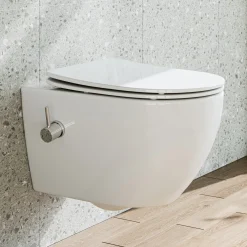 HOROW Hangtoilet - Bidetfunctie - Rimless - Softclose Zitting - Wit Keramiek