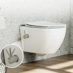 HOROW Hangtoilet - Bidetfunctie - Rimless - Softclose Zitting - Wit Keramiek