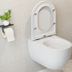 Horow Hangtoilet - Randloos - Diepspoel - Keramiek - Vuilafstotend - Wit