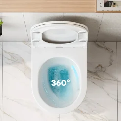 Horow Hangtoilet - Randloos - Diepspoel - Keramiek - Vuilafstotend - Wit