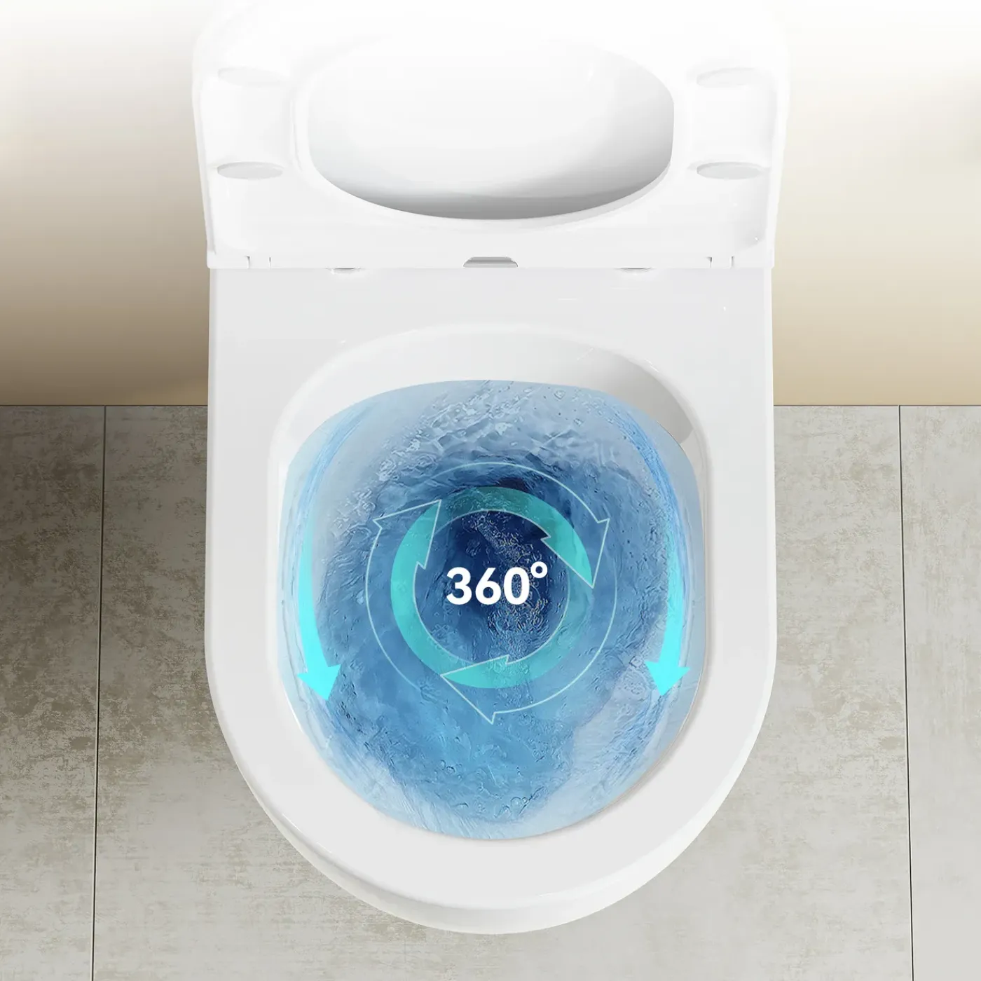 HOROW Hangtoilet - Softclose Toiletbril - Randloos Diepspoel - Glans Wit - Wc Pot - 36x53x36.5cm