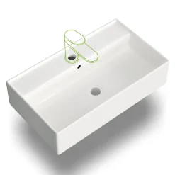 HOROW -rechthoekige-wastafel-keramiek-wandmontage-opbouw-550x310x130 Mm-wit