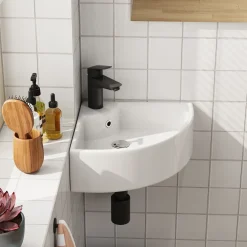HOROW Toiletfontein - Wandmontage - Keramiek - 32x32 Cm - Glans Wit