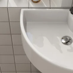 HOROW Toiletfontein - Wandmontage - Keramiek - 32x32 Cm - Glans Wit