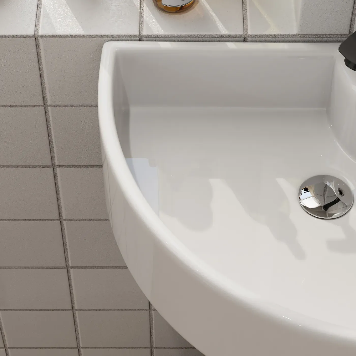 HOROW Toiletfontein - Wandmontage - Keramiek - 32x32 Cm - Glans Wit