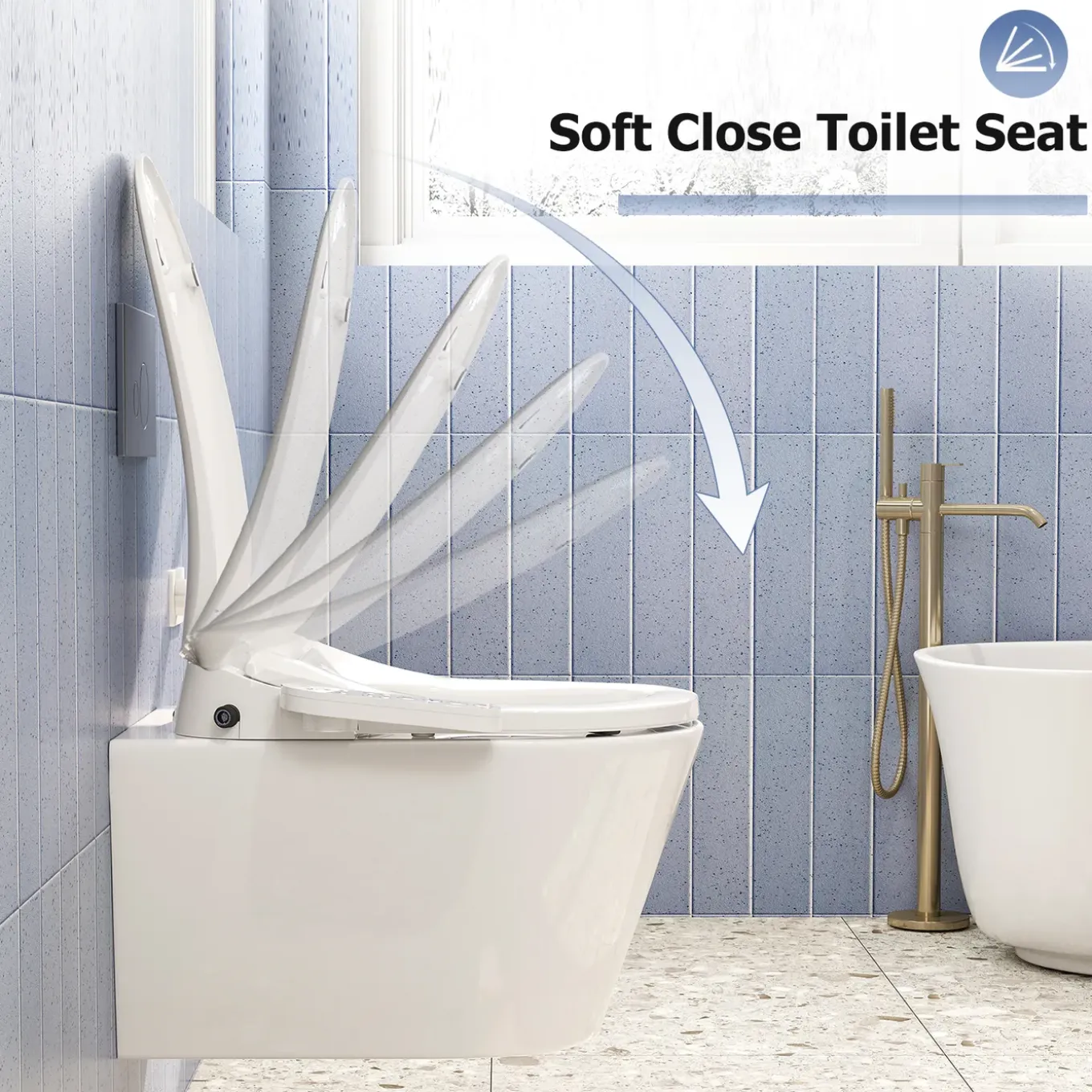 Horow - Wc-bril - Bidet - Afstandsbediening - Föhn - Sproeier - Extra Stevig