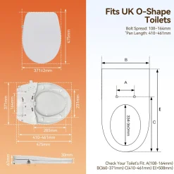 HOROW - Wc-bril - Bidet - Soft Close - Afklikbaar - Universeel - Wit