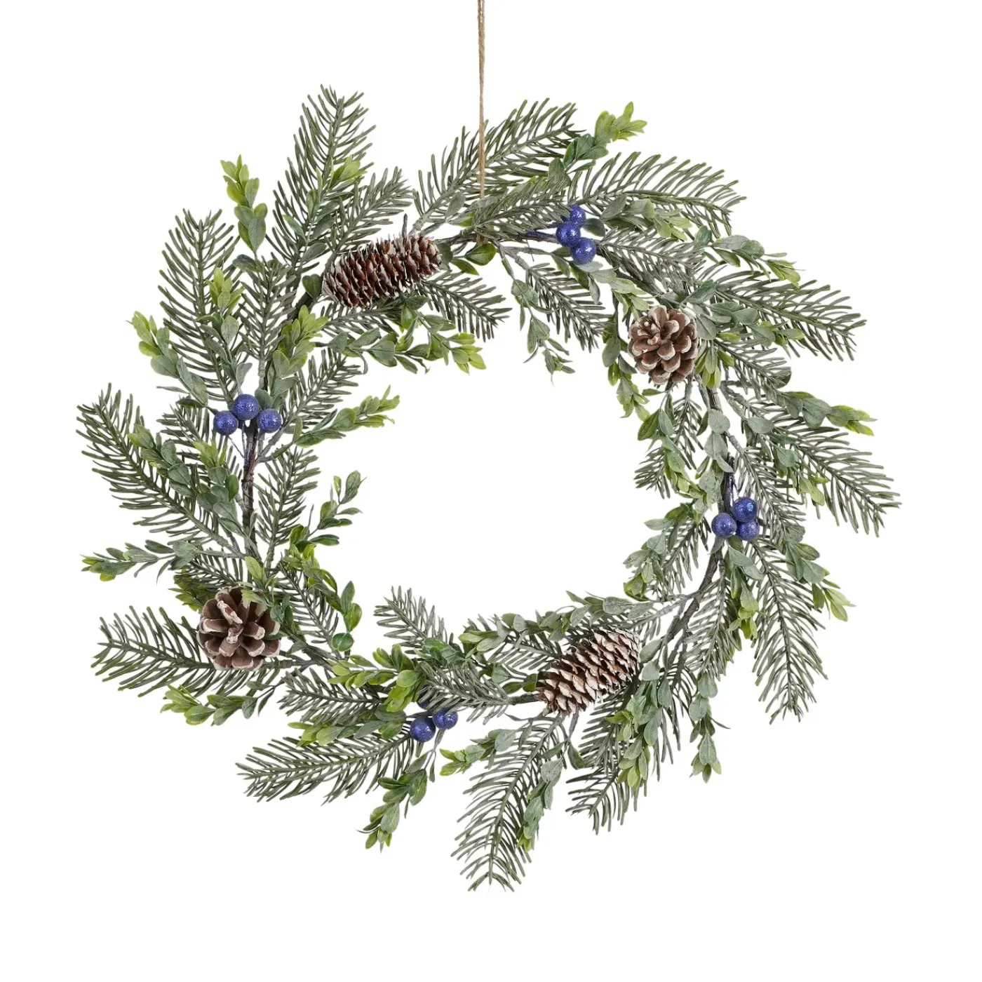 House of Seasons Krans Groen Tips 84 - H7xd42cm