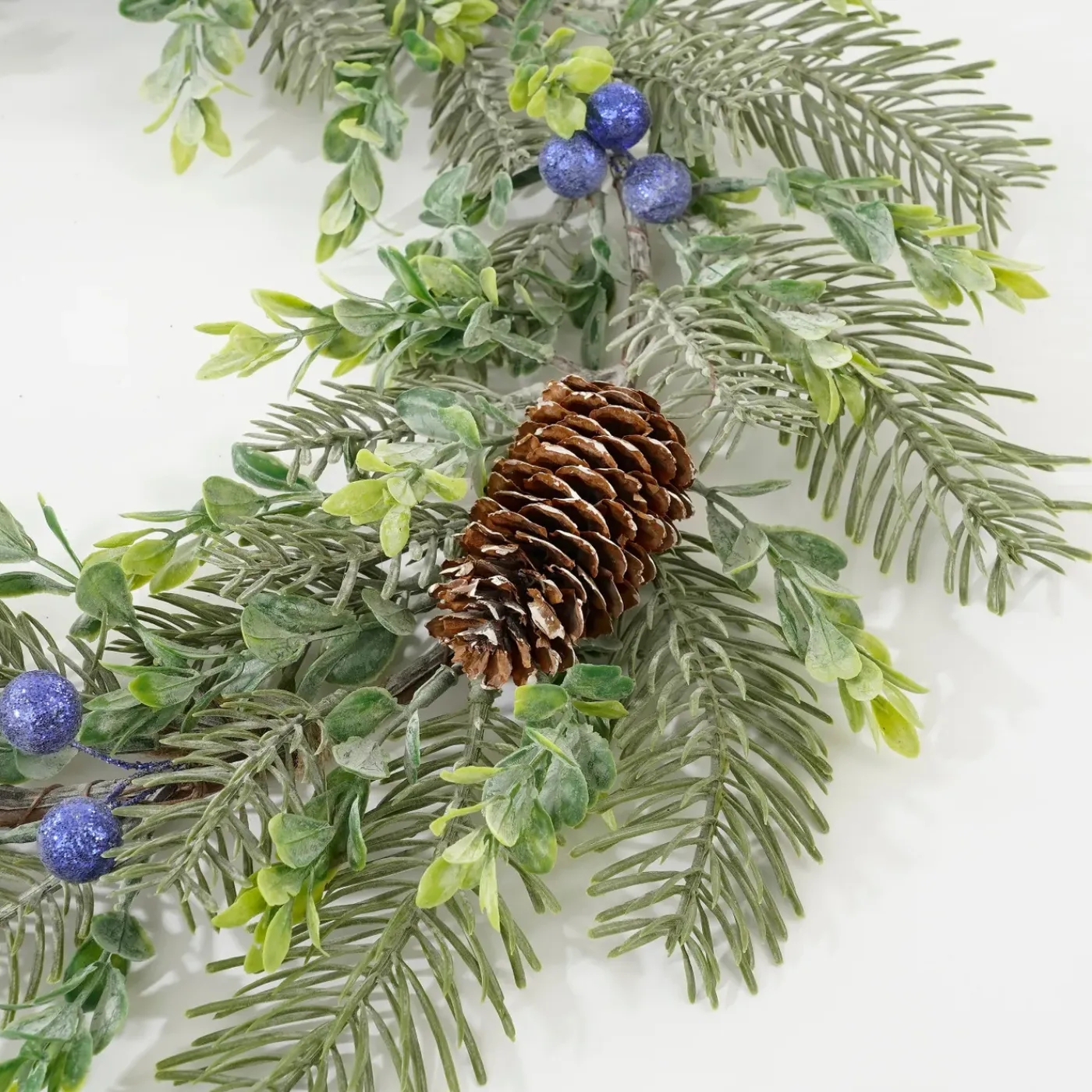 House of Seasons Krans Groen Tips 84 - H7xd42cm