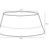 House of Seasons Treeskirt Zilver - H26xd58cm