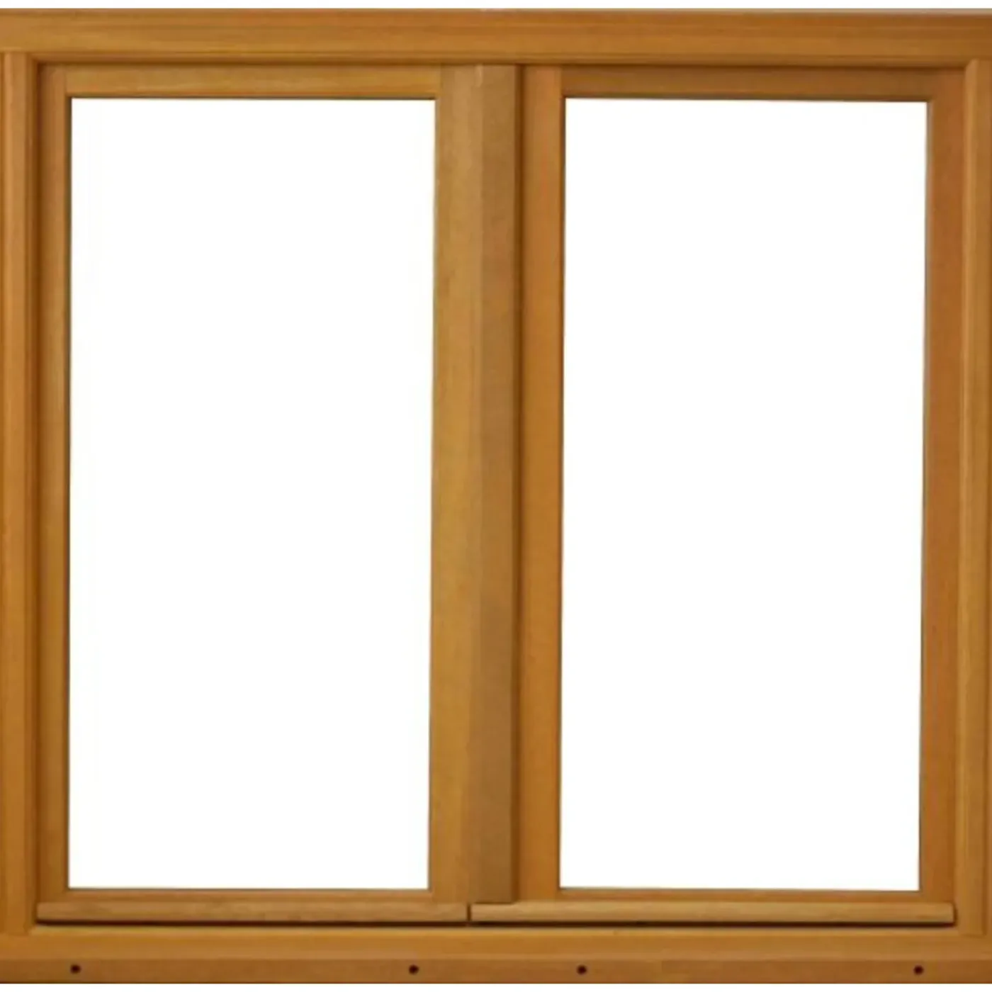 GD Menuiseries Houten Raam 2 Bladeren H105 X L90 Ribbenpaneel + Handgreep (ref 010220f9)