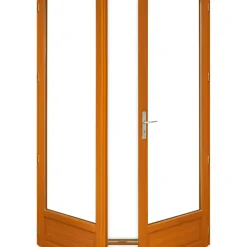 Houten Raamdeur 2 Bladeren H215 X L120 Ribbentafel