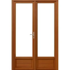 Houten Raamdeur 2 Bladeren H225 X L140 Ribbentafel
