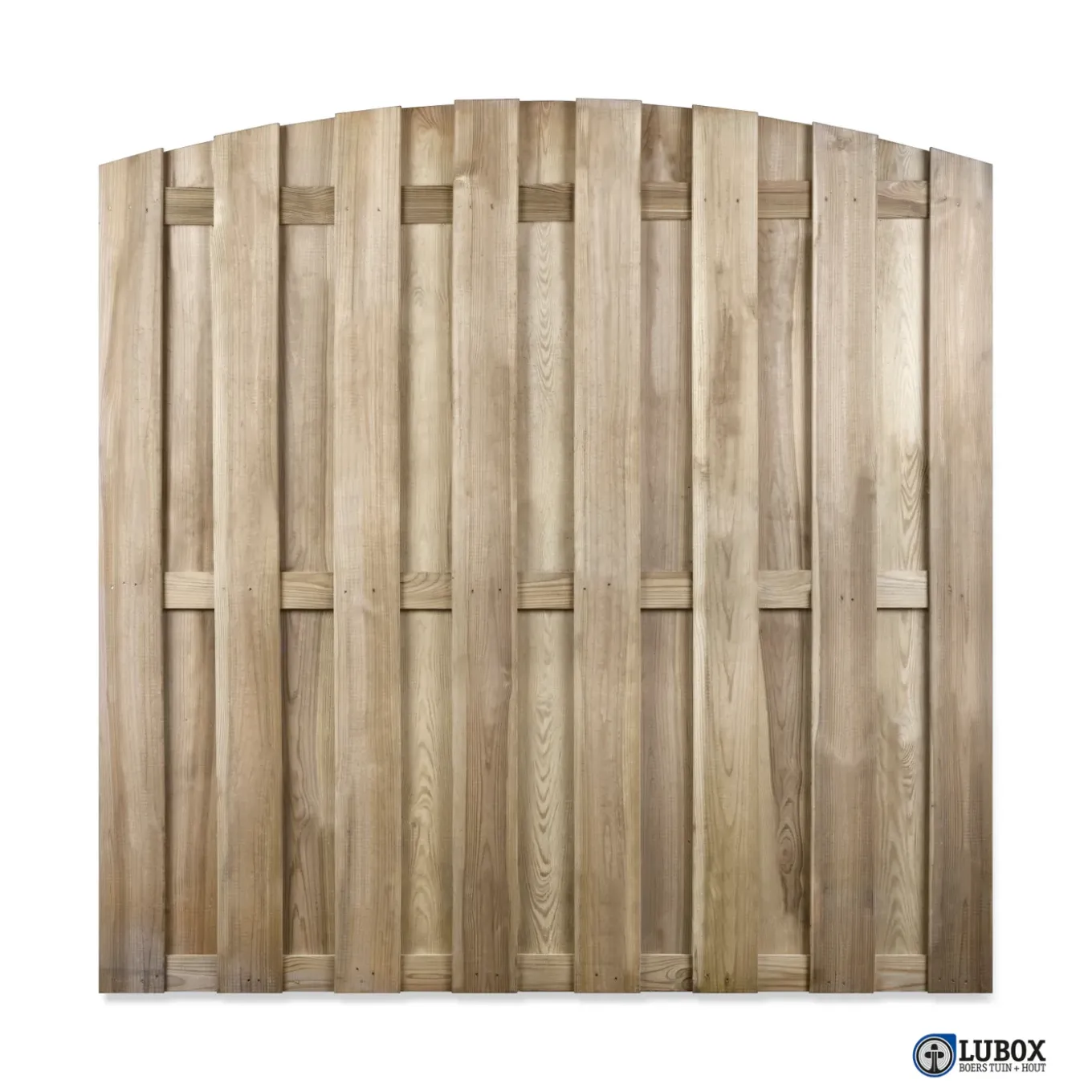 Houten Schutting - Cardiff - Grenen - Groen Geïmpregneerd - Getoogd - 180x180cm - FSC/PEFC