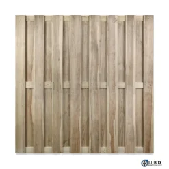 Houten Schutting - Excellent - Grenen - Groen Geïmpregneerd - Recht - 180x180cm - FSC/PEFC