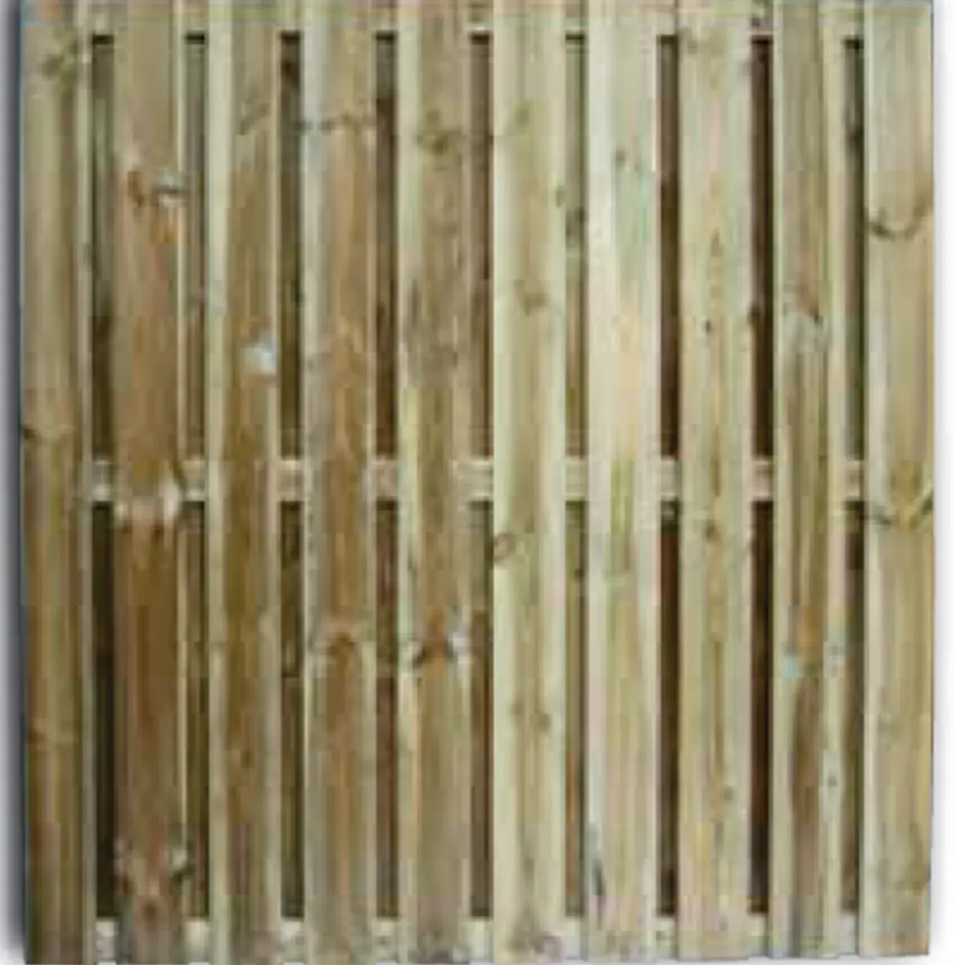 Overig Houten Schutting - Privacy - Grenen - Groen Geïmpregneerd - Recht - 180x180cm - FSC/PEFC