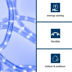Hq-power LED Lichtslang 45 M, 36 LEDs Per Meter, Blauw