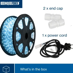 Hq-power LED Lichtslang 45 M, 36 LEDs Per Meter, Blauw