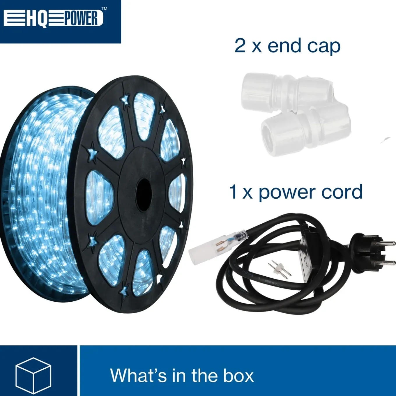Hq-power LED Lichtslang 45 M, 36 LEDs Per Meter, Blauw