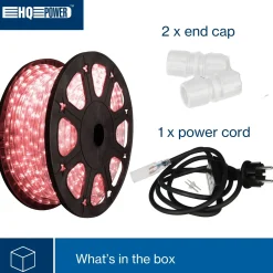 Hq-power LED Lichtslang 45 M, 36 LEDs Per Meter, Rood