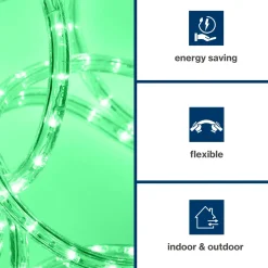 Hq-power Led Lichtslang 45 M, 36 Leds Per Meter, Groen