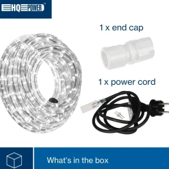 HQ-Power Led Lichtslang 9 M, 36 Leds Per Meter, Koel Wit 6500 K