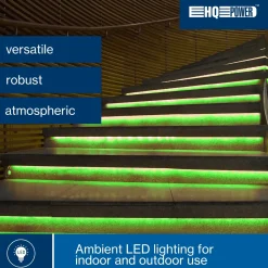 HQ-Power LED Lichtslang 9 M, 36 LEDs Per Meter, Groen
