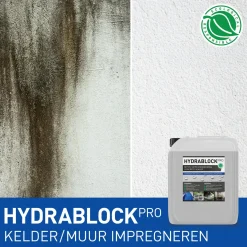 Hydrablock Pro - Beton impregneermiddel 2.5L / 10m² + Beton Reiniger Concentraat - ULTRA STRONG