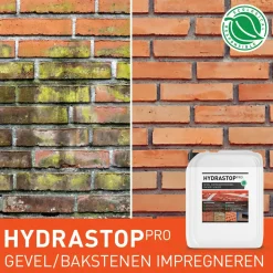 GreenSeal Solutions Hydrastop Pro - Gevel impregneren - Dakpannen - Schoorsteen - Buitenmuur impregneermiddel 10L (60m²)