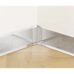 Ilcom Ceramica Ilcom Binnenhoek Fli Voor Plint F 80 Mm X 30 Mm X 30 Mm - Zilveren Spiegel