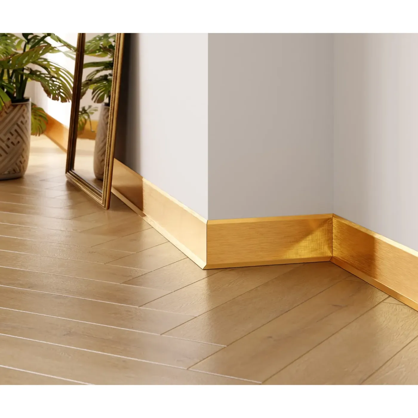Ilcom Ceramica Ilcom Binnenhoek Fli Voor Plint F 80 Mm X 30 Mm X 30 Mm - Geborsteld Goud
