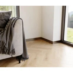 Ilcom Decoratieve Plint FC Van Roestvrij Staal 2700 mm x 60 mm - Zwart Geborsteld