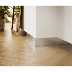 Ilcom Decoratieve Plint FC Van Roestvrij Staal 2700 mm x 100 mm - Zilveren Spiegel
