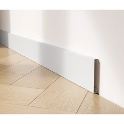 Ilcom Decoratieve Plint FC Van Roestvrij Staal 2700 mm x 80 mm - Witte Mat