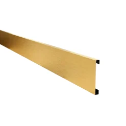 Ilcom Decoratieve Plint FC Van Roestvrij Staal 2700 mm x 60 mm - Goud Geborsteld
