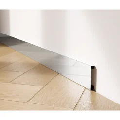 Ilcom Ceramica Ilcom Decoratieve Plint FC Van Roestvrij Staal 2700 mm x 80 mm - Zilveren Spiegel