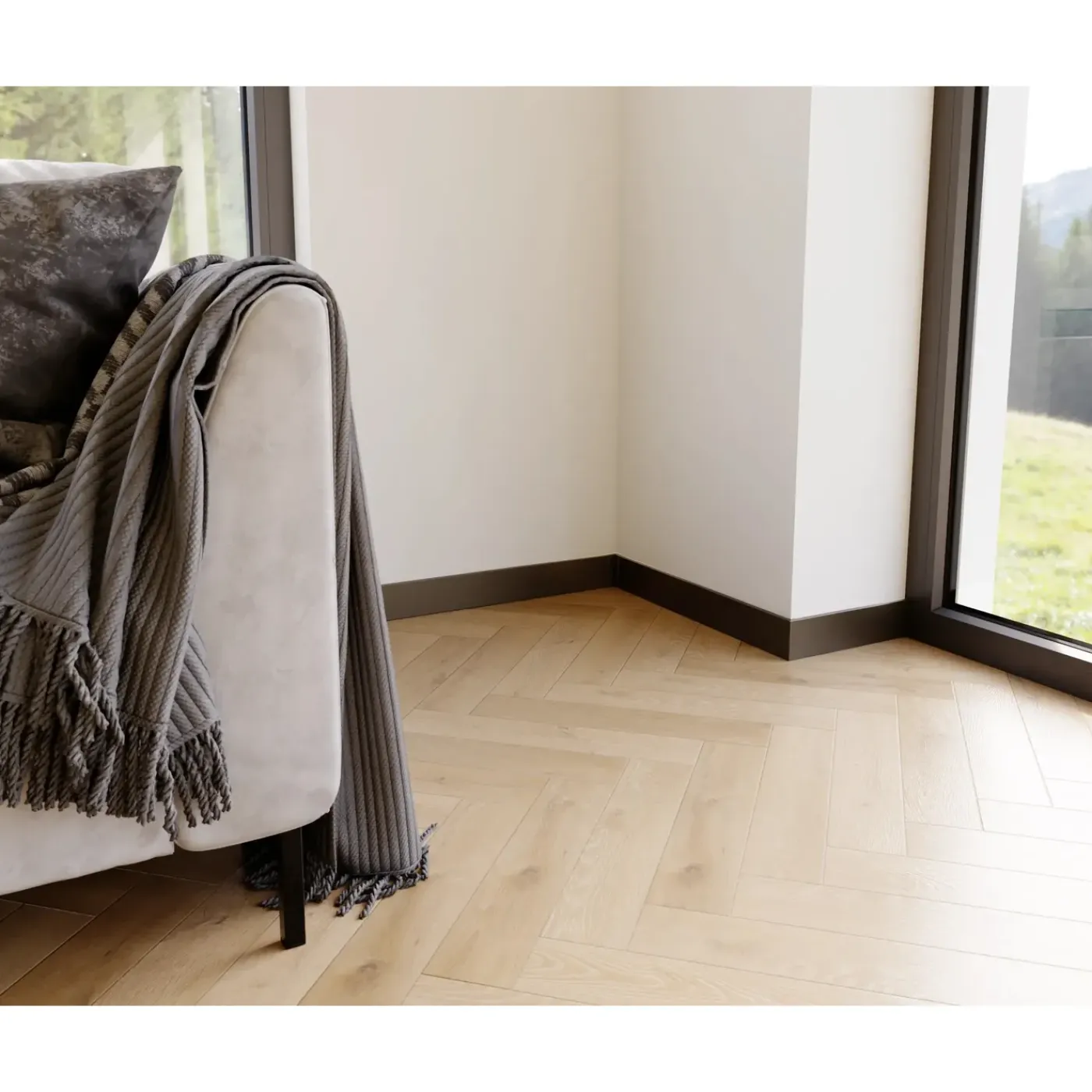 Ilcom Ceramica Ilcom Decoratieve Plint FC Van Roestvrij Staal 2700 mm x 80 mm - Zwarte Mat