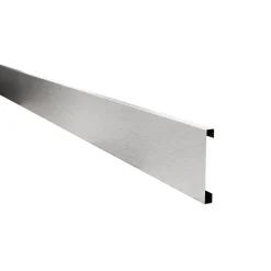Ilcom Ceramica Ilcom Decoratieve Plint FC Van Roestvrij Staal 2700 mm x 80 mm - Zilver Geborsteld